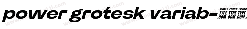 power grotesk variab字体转换